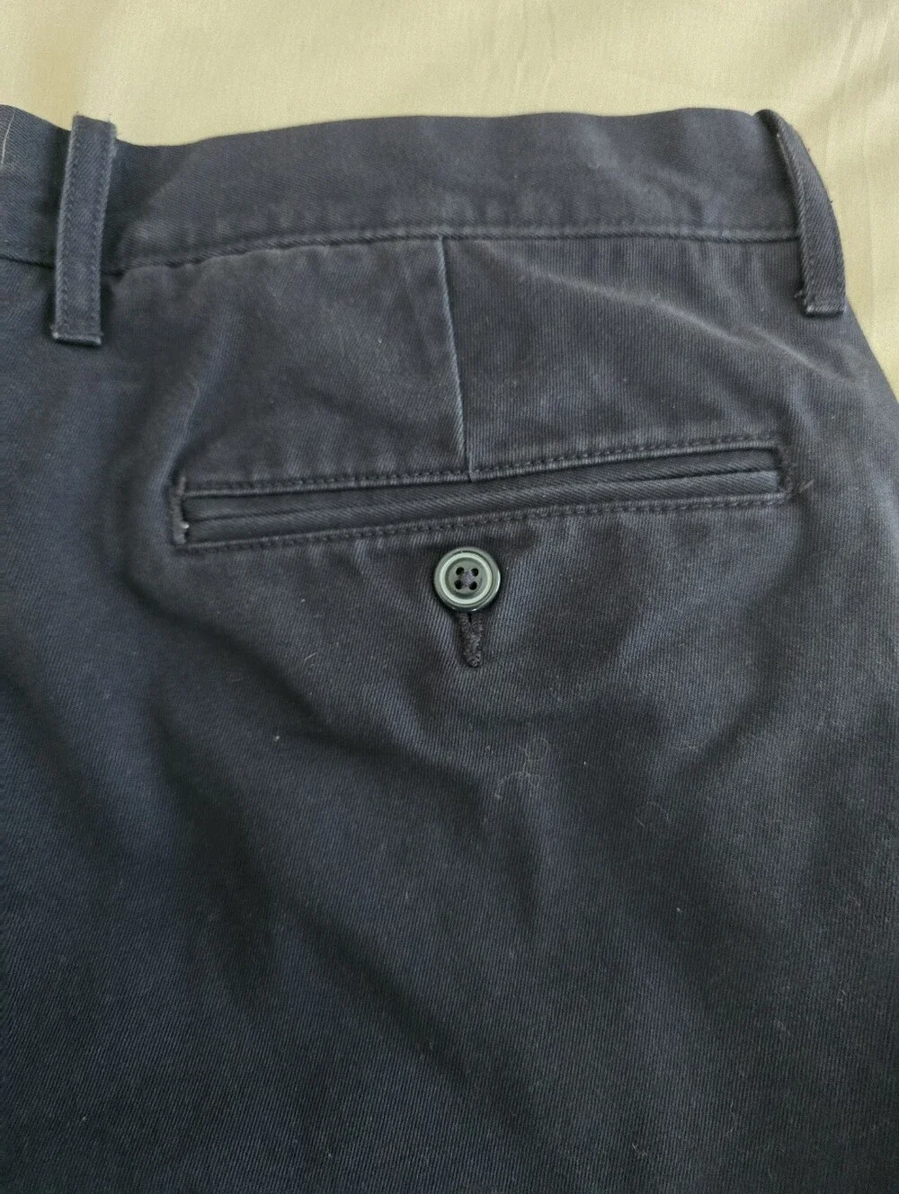 NWOT J CREW Broken-In Straight Chino Pants - Men's Cotton Casual Navy Blue 33x32